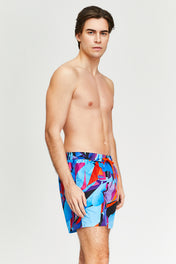 Blue Paint Swim Shorts | Artistic Style Meets Swim Comfort