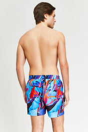 Blue Paint Swim Shorts | Artistic Style Meets Swim Comfort