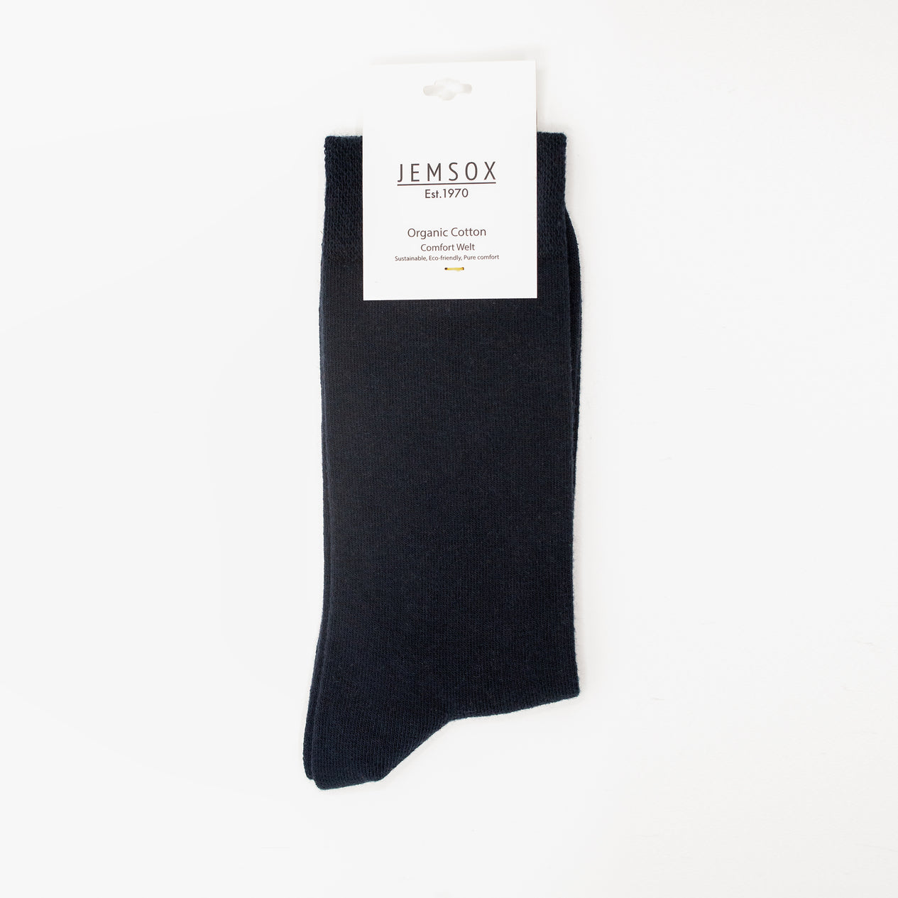 Plain Comfort Welt Organic Cotton Men’s Socks | Soft Flat Knit & All-Day Comfort