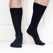 Plain Comfort Welt Organic Cotton Mens Socks | Soft Flat Knit & All-Day Comfort