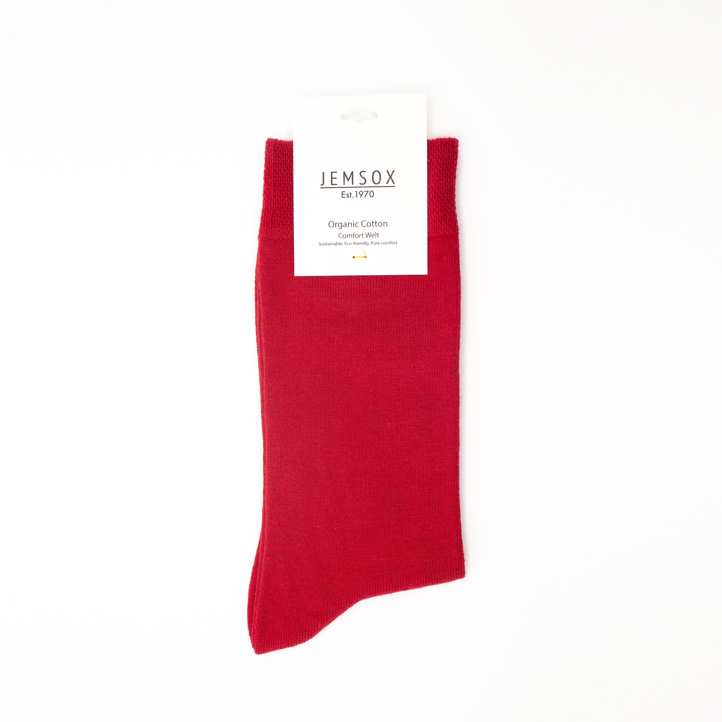 Plain Comfort Welt Organic Cotton Mens Socks | Soft Flat Knit & All-Day Comfort
