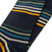 Multi Stripe Mens Socks – Organic Cotton Comfort Top