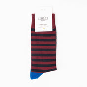 Breton Stripe Organic Cotton Mens Socks | Comfort Fit & Breathable Style