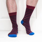Breton Stripe Organic Cotton Mens Socks | Comfort Fit & Breathable Style