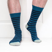 Breton Stripe Organic Cotton Mens Socks | Comfort Fit & Breathable Style