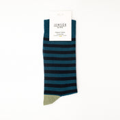Breton Stripe Organic Cotton Mens Socks | Comfort Fit & Breathable Style