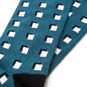 Square Geo Organic Cotton Mens Socks | Soft Fit with Comfort Welt