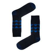 Diamond Pattern Organic Cotton Mens Socks | Soft Comfort Top