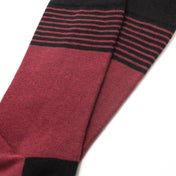 Fine Stripe Organic Cotton Mens Socks | Gentle Comfort Welt Top