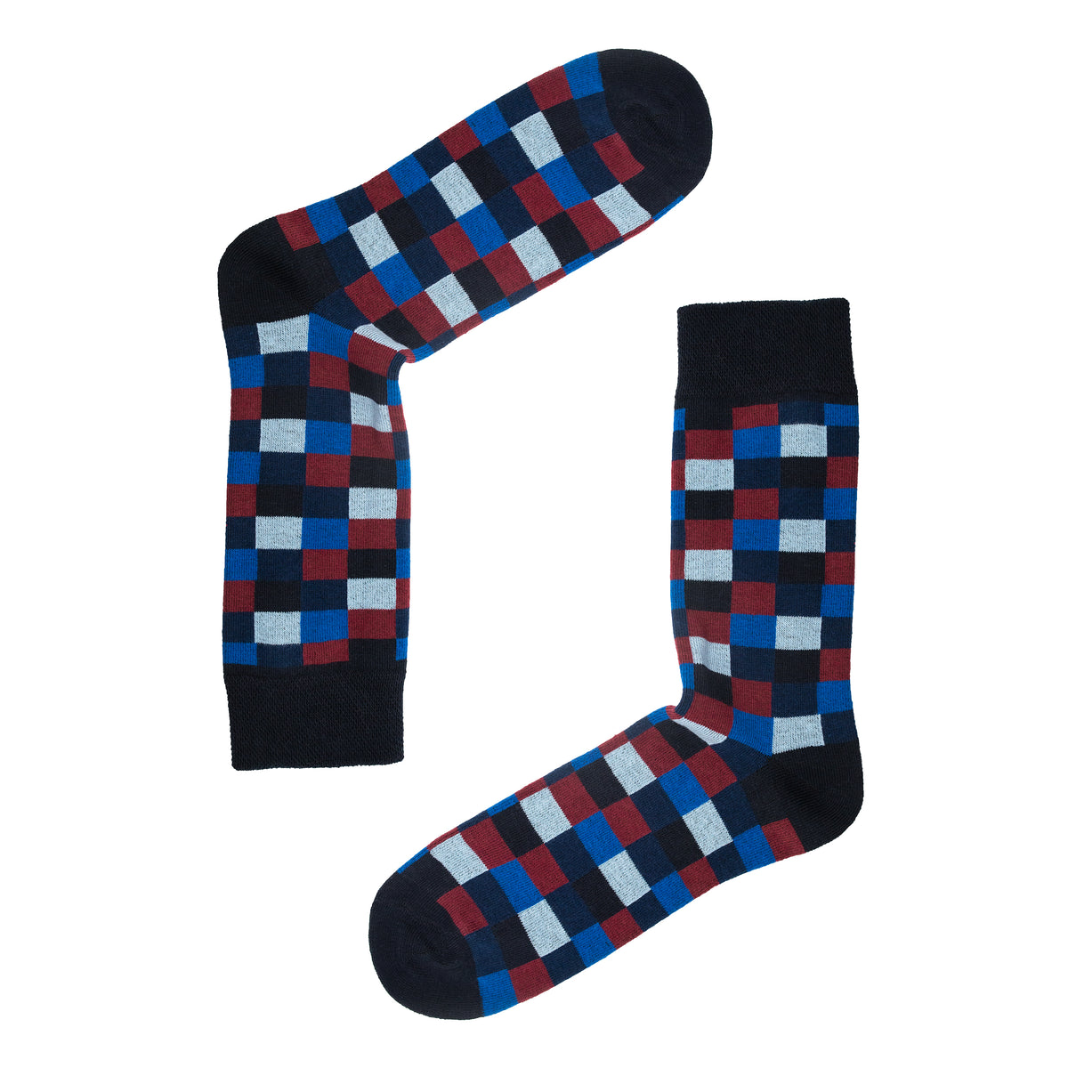 Square Pattern Mens Socks