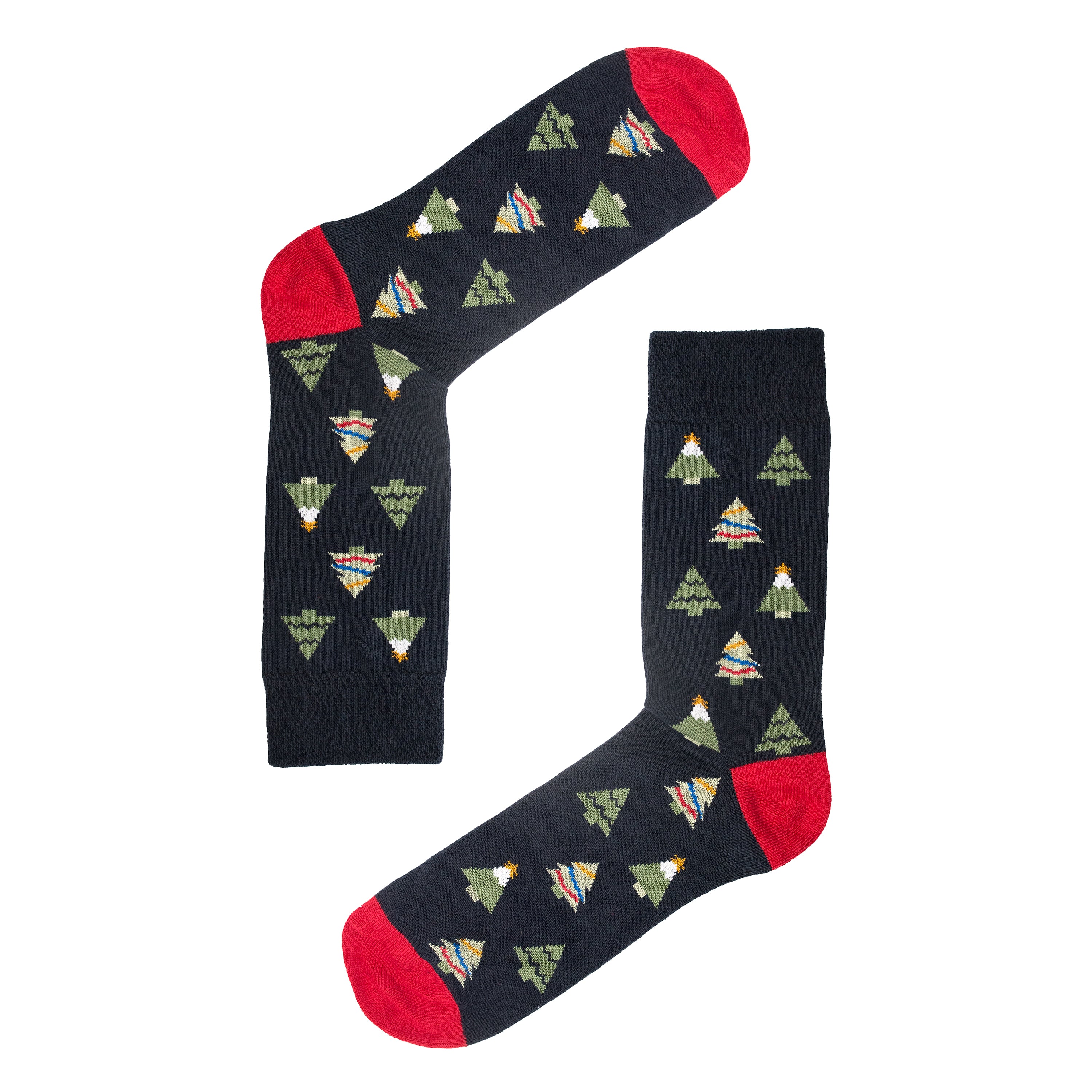 3 Pack Trees Design Organic Cotton Mens Socks | Comfort Welt Bundle