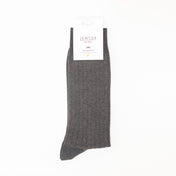 Anthracite Recycled Rib Mens Socks | Sustainable & Comfortable