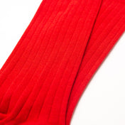 Red Recycled Rib Mens Socks | Eco-Conscious Style & Comfort