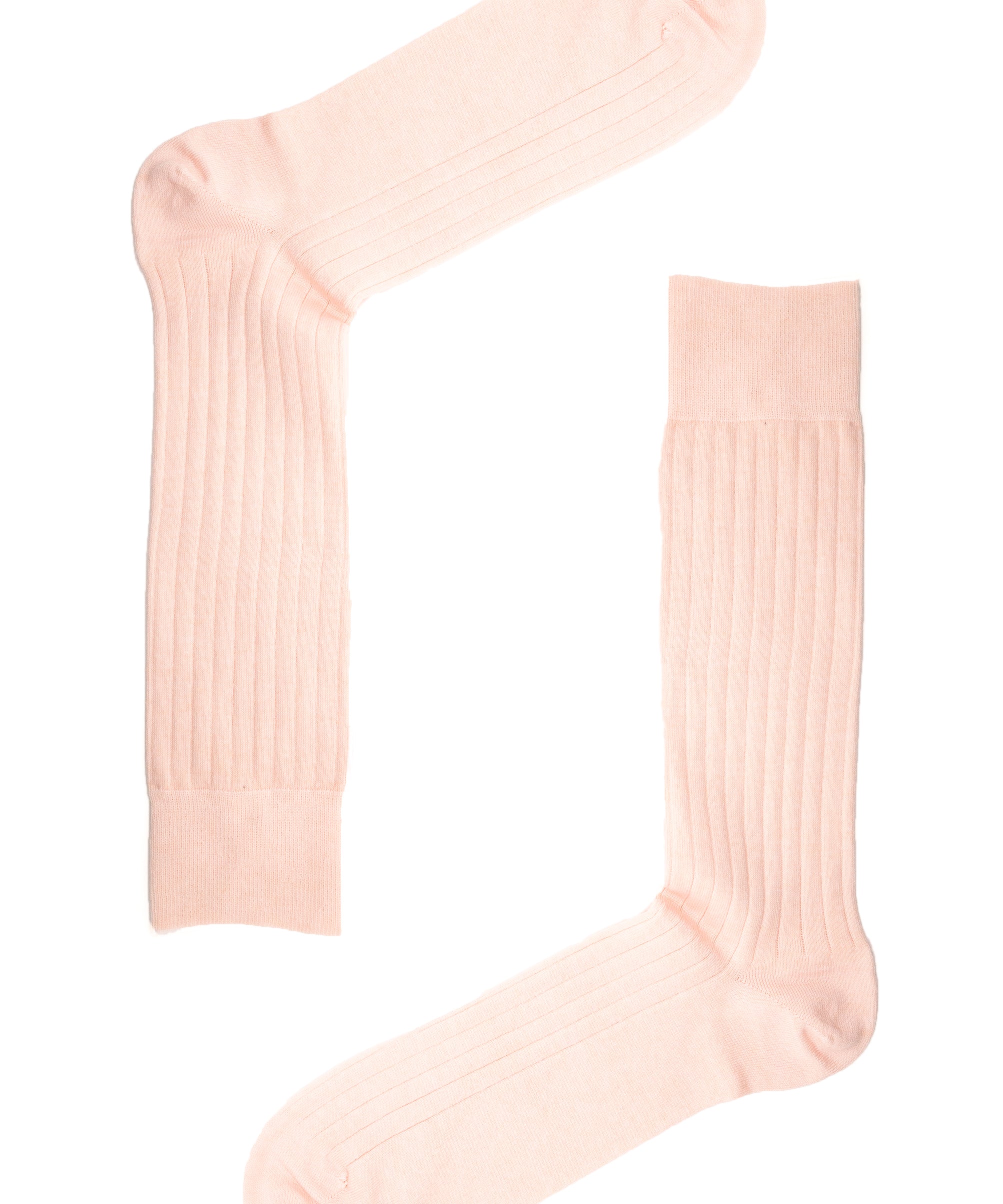 Rose Pink Recycled Rib Mens Socks | Bold, Sustainable Style