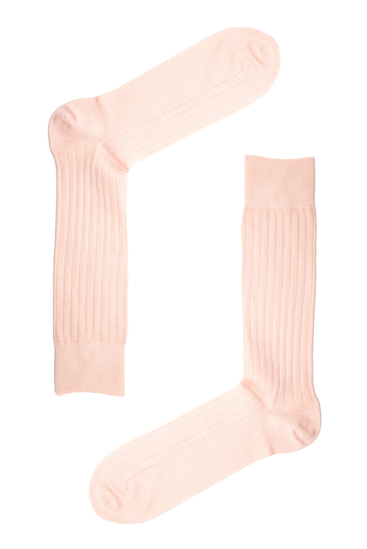 Rose Pink Recycled Rib Mens Socks