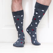 Spot & Stripe Pattern Mens Socks – Organic Cotton
