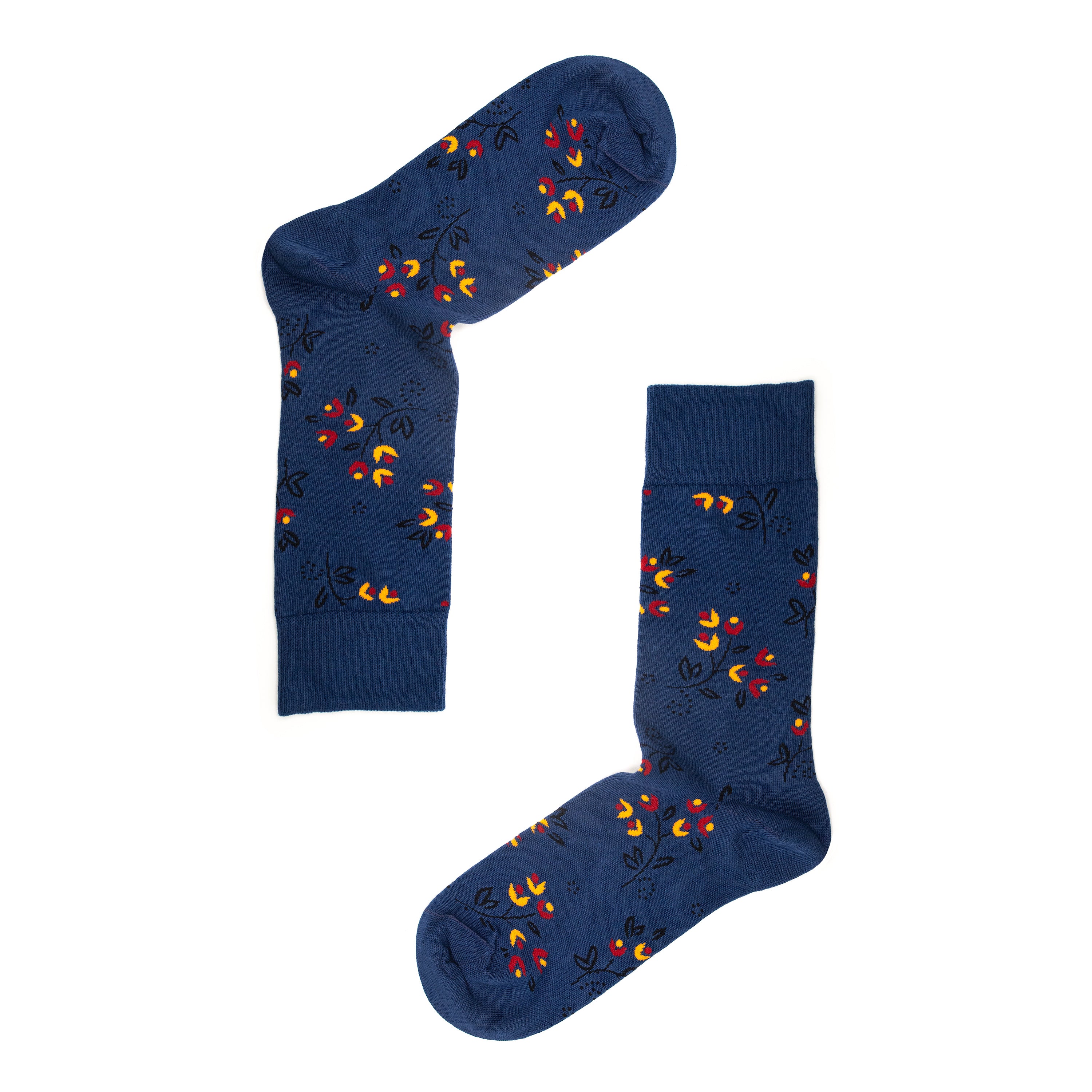 Ditsy Flower Design Mens Socks – Organic Cotton