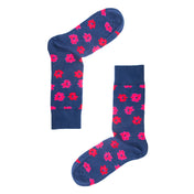 Two Flower Mens Socks – Organic Cotton