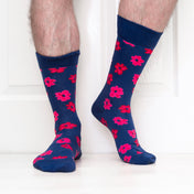 Two Flower Mens Socks – Organic Cotton