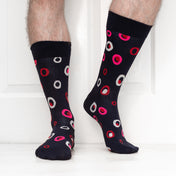 Spot in a Circle Mens Socks – Organic Cotton