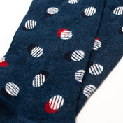 Spot & Stripe Pattern Mens Socks – Organic Cotton