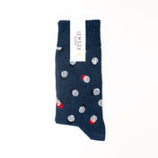 Spot & Stripe Pattern Mens Socks – Organic Cotton