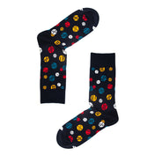 Line Spot Design Mens Socks – Organic Cotton Crew