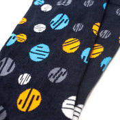 Line Spot Design Mens Socks – Organic Cotton Crew