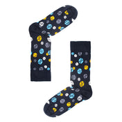 Line Spot Design Mens Socks – Organic Cotton Crew