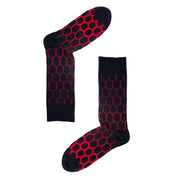 Graduated Hexagon Mens Organic Cotton Socks