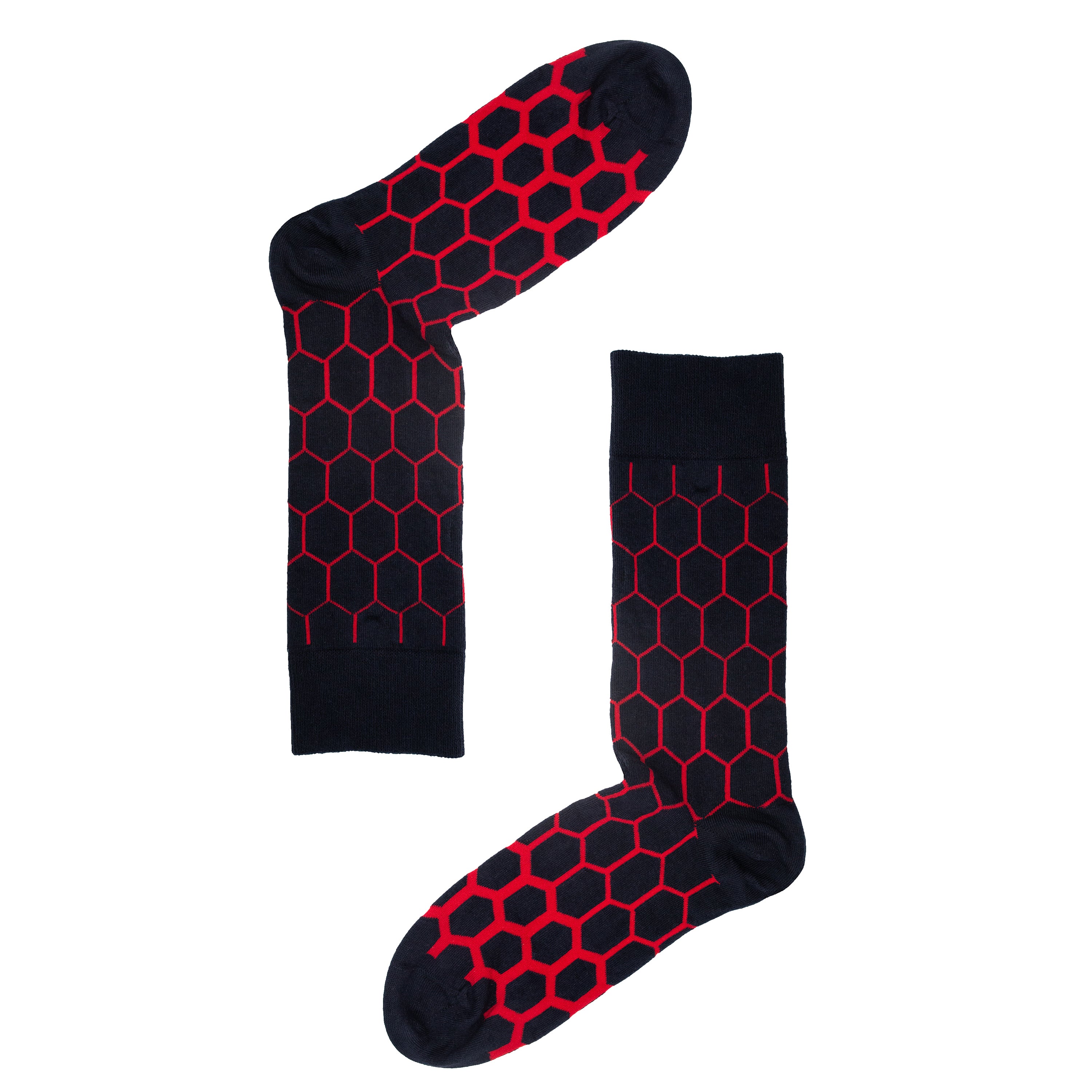 Graduated Hexagon Mens Organic Cotton Socks