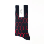 Graduated Hexagon Mens Organic Cotton Socks