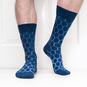 Graduated Hexagon Mens Organic Cotton Socks