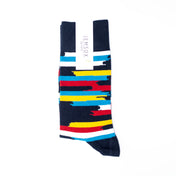 Fuzzy Stripe Mens Socks – Organic Cotton