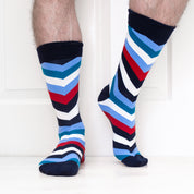 Varsity Stripe Mens Organic Cotton Socks