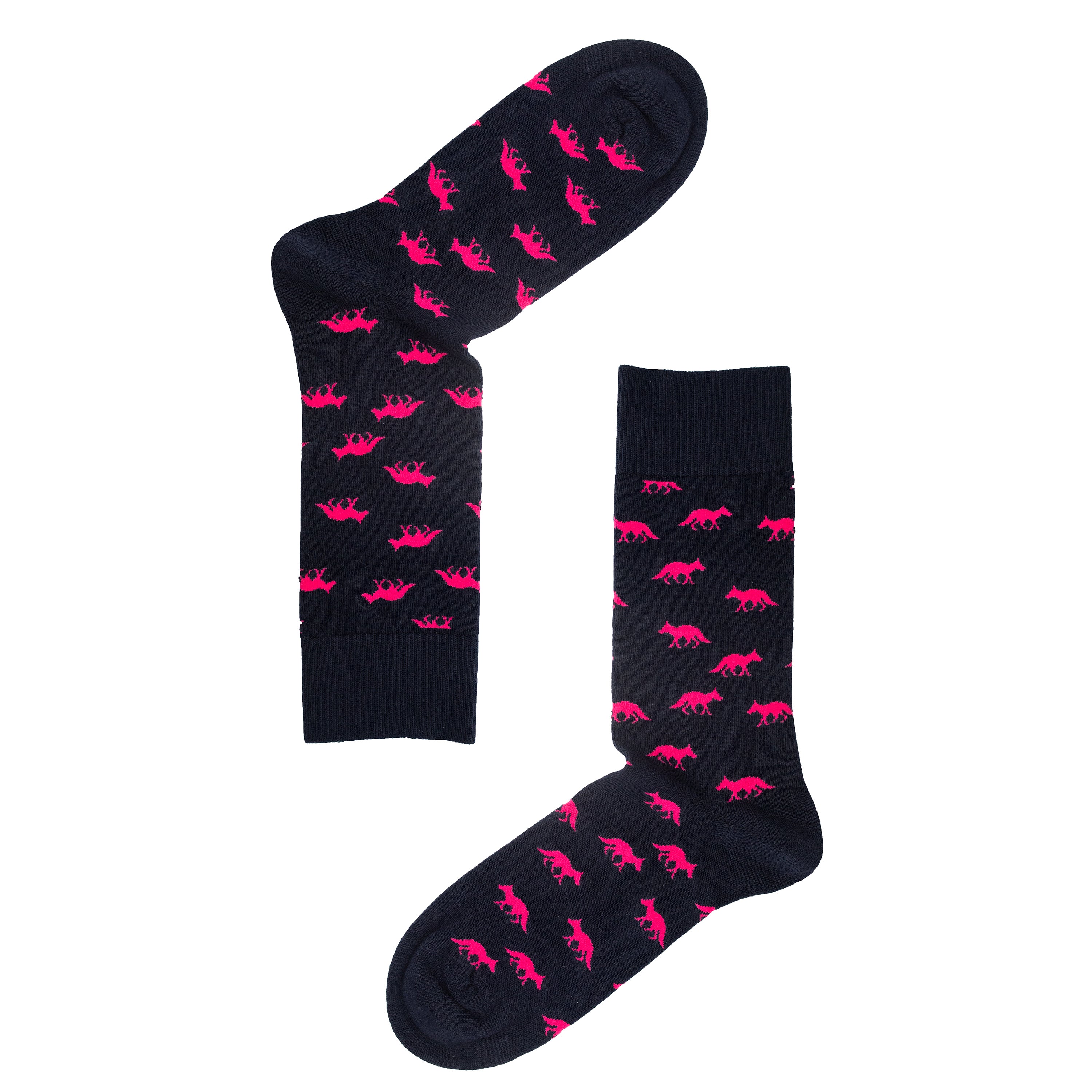 Lone Fox Design Mens Socks – Organic Cotton Super Soft