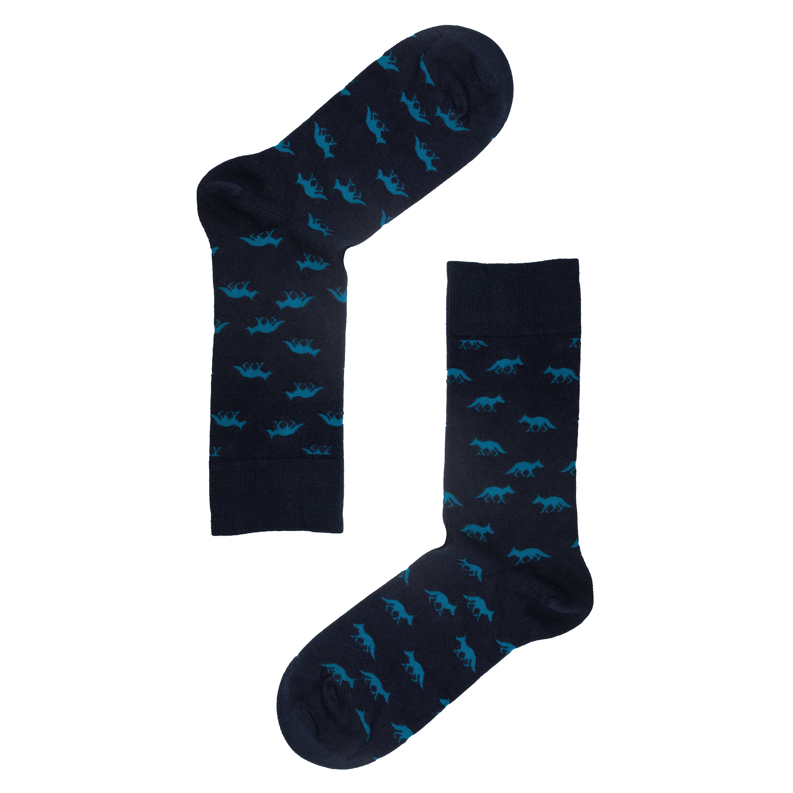 Lone Fox Design Mens Socks – Organic Cotton Super Soft
