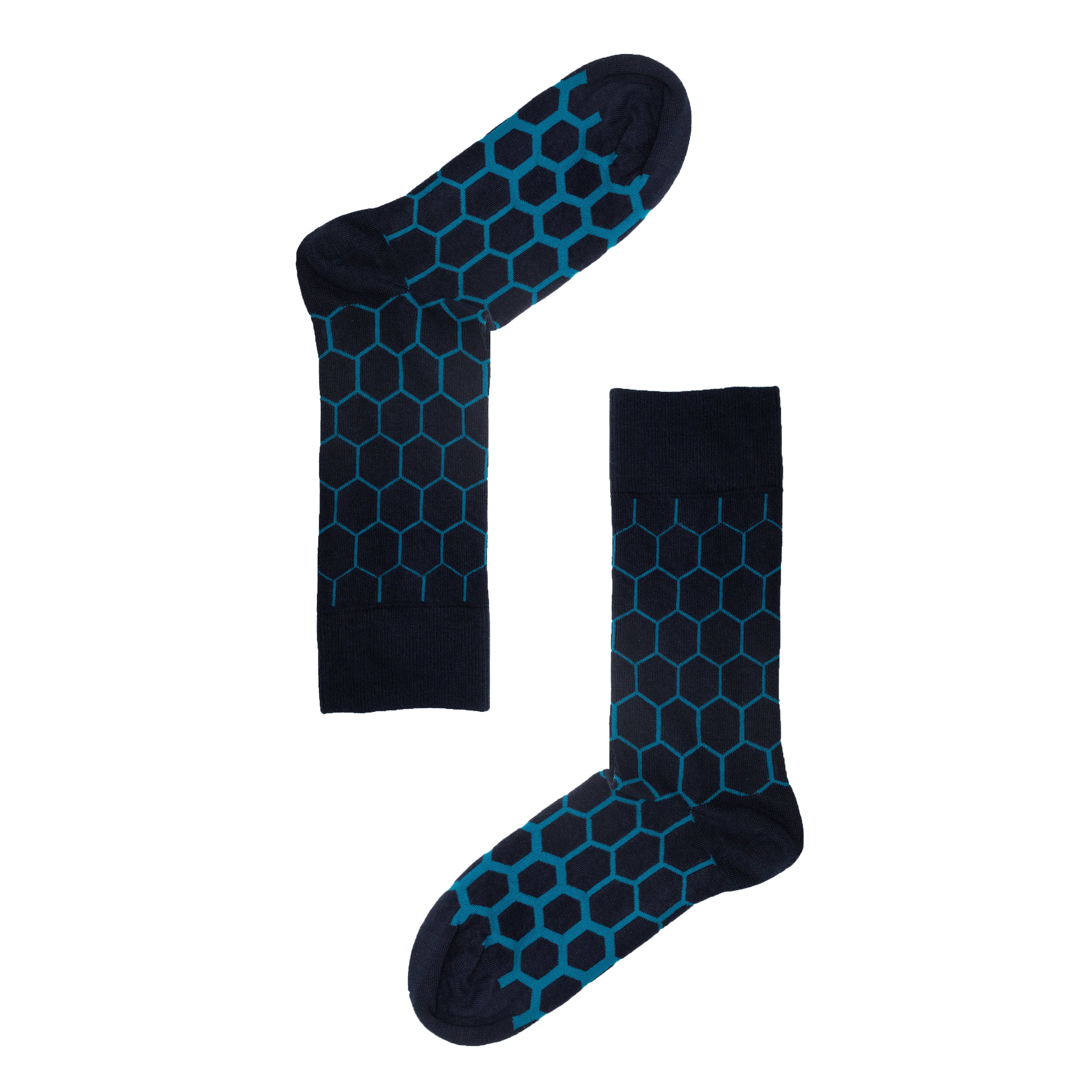 Graduated Hexagon Mens Organic Cotton Socks