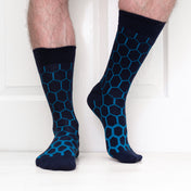 Graduated Hexagon Mens Organic Cotton Socks