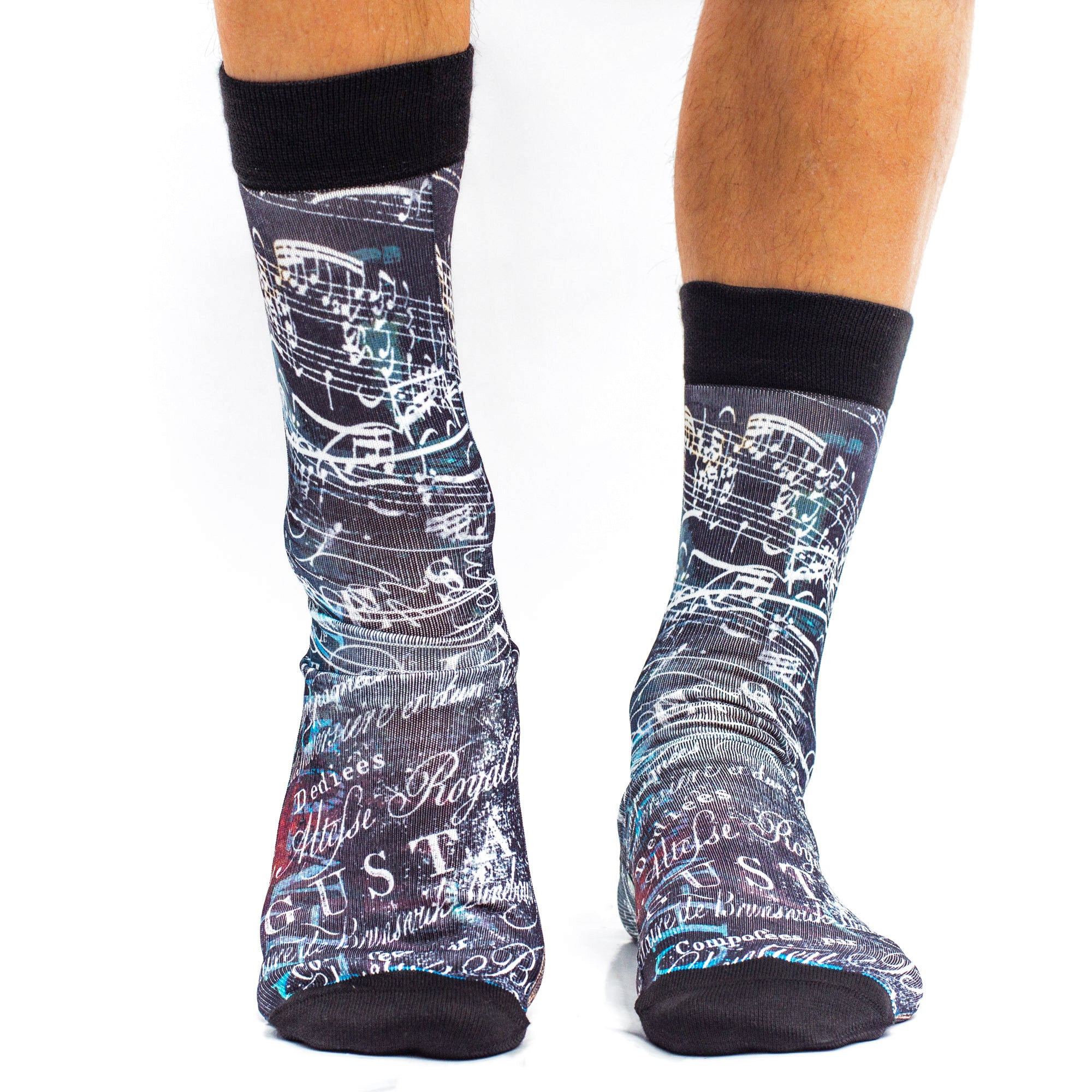 Music Notes Design Mens Socks | Fun, Musical & All-Day Comfort