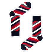 Varsity Stripe Mens Organic Cotton Socks